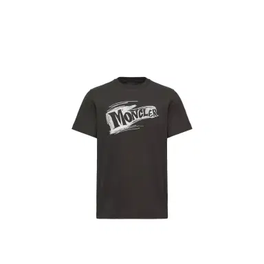 Moncler Sketch Logo Cotton T-shirt | Thumbnail 1 Moncler Sketch Logo Cotton T-shirt | Thumbnail 1