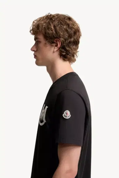 Moncler Monogram Cotton T-shirt | Thumbnail 4 Moncler Monogram Cotton T-shirt | Thumbnail 4