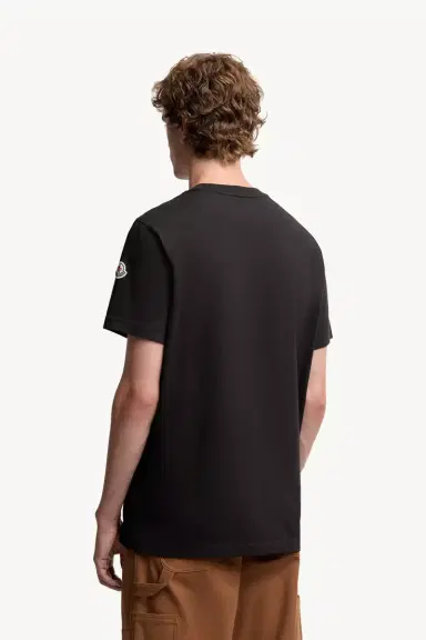 Moncler Monogram Cotton T-shirt | Thumbnail 6 Moncler Monogram Cotton T-shirt | Thumbnail 6