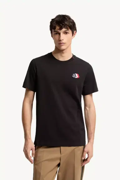 Moncler Logo Cotton T-shirt | Thumbnail 4 Moncler Logo Cotton T-shirt | Thumbnail 4
