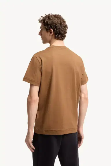 Moncler Double Leather Logo Cotton T-shirt | Thumbnail 6 Moncler Double Leather Logo Cotton T-shirt | Thumbnail 6