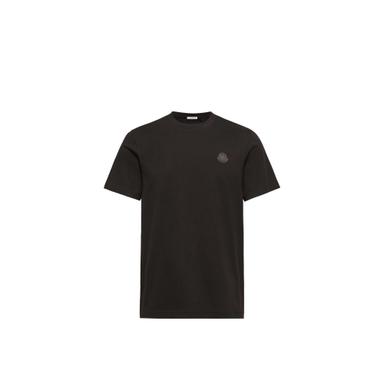 Moncler Double Leather Logo Cotton T-shirt | Thumbnail 1 Moncler Double Leather Logo Cotton T-shirt | Thumbnail 1