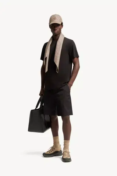 Moncler Double Leather Logo Cotton T-shirt | Thumbnail 2 Moncler Double Leather Logo Cotton T-shirt | Thumbnail 2