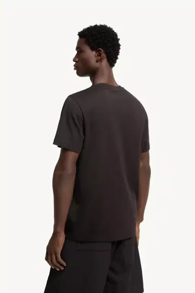 Moncler Double Leather Logo Cotton T-shirt | Thumbnail 5 Moncler Double Leather Logo Cotton T-shirt | Thumbnail 5