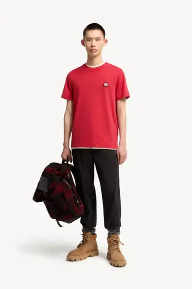Moncler Logo Cotton Jersey T-shirt | Thumbnail 3 Moncler Logo Cotton Jersey T-shirt | Thumbnail 3
