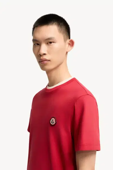 Moncler Logo Cotton Jersey T-shirt | Thumbnail 4 Moncler Logo Cotton Jersey T-shirt | Thumbnail 4