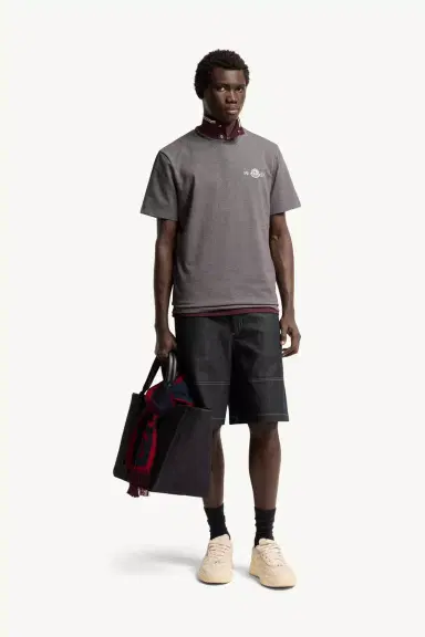 Moncler Logo Cotton T-shirt | Thumbnail 3 Moncler Logo Cotton T-shirt | Thumbnail 3