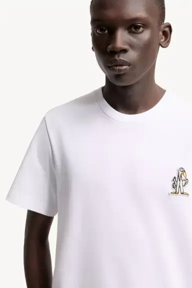Moncler Logo Cotton T-shirt | Thumbnail 6 Moncler Logo Cotton T-shirt | Thumbnail 6