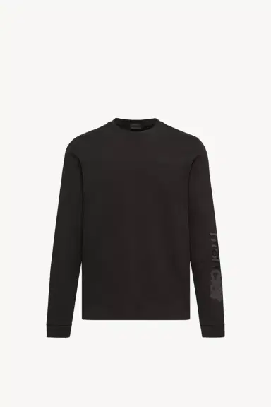 Moncler Cotton Jersey Long Sleeve T-shirt | Thumbnail 2 Moncler Cotton Jersey Long Sleeve T-shirt | Thumbnail 2
