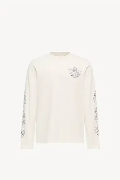 Moncler Logo Motif Cotton Long Sleeve T-shirt | Thumbnail 2 Moncler Logo Motif Cotton Long Sleeve T-shirt | Thumbnail 2