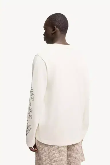 Moncler Logo Motif Cotton Long Sleeve T-shirt | Thumbnail 6 Moncler Logo Motif Cotton Long Sleeve T-shirt | Thumbnail 6
