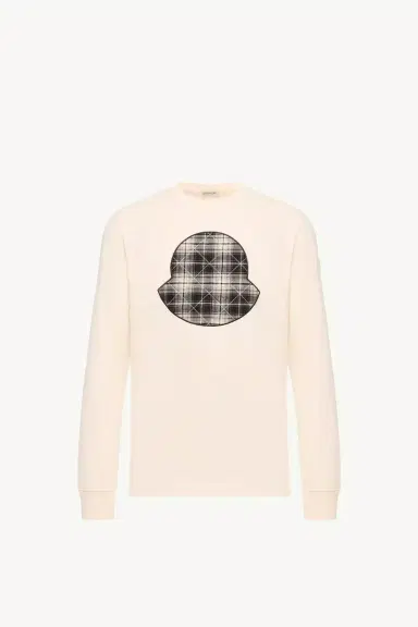 Moncler Check Panel Cotton Jersey T-shirt | Thumbnail 2 Moncler Check Panel Cotton Jersey T-shirt | Thumbnail 2