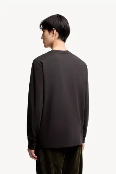 Moncler Leather Logo Long Sleeve Cotton T-shirt | Thumbnail 6 Moncler Leather Logo Long Sleeve Cotton T-shirt | Thumbnail 6