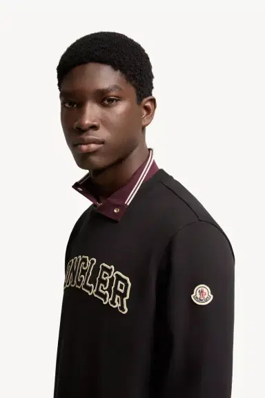 Moncler Logo Cotton Sweatshirt | Thumbnail 4 Moncler Logo Cotton Sweatshirt | Thumbnail 4