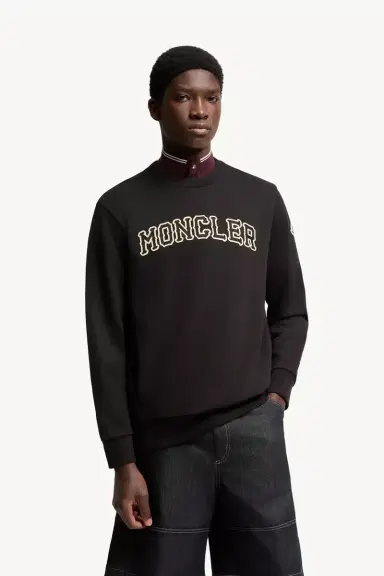 Moncler Logo Cotton Sweatshirt | Thumbnail 5 Moncler Logo Cotton Sweatshirt | Thumbnail 5