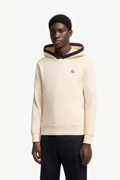 Moncler Brushed Cotton Logo Hoodie | Thumbnail 5 Moncler Brushed Cotton Logo Hoodie | Thumbnail 5