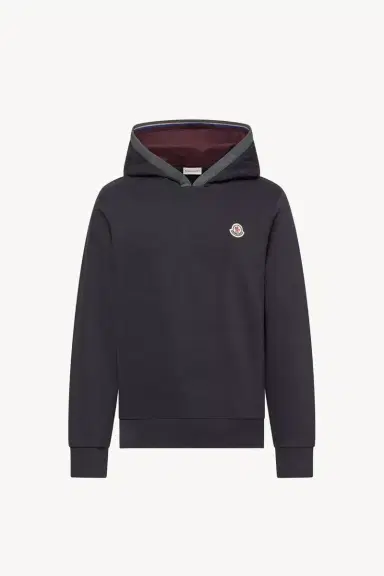 Moncler Brushed Cotton Logo Hoodie | Thumbnail 2 Moncler Brushed Cotton Logo Hoodie | Thumbnail 2