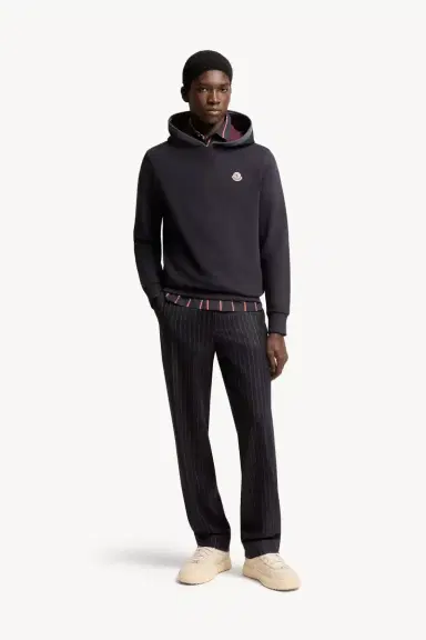 Moncler Brushed Cotton Logo Hoodie | Thumbnail 3 Moncler Brushed Cotton Logo Hoodie | Thumbnail 3