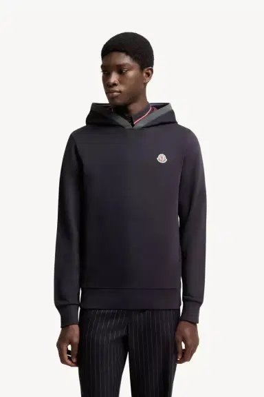 Moncler Brushed Cotton Logo Hoodie | Thumbnail 5 Moncler Brushed Cotton Logo Hoodie | Thumbnail 5