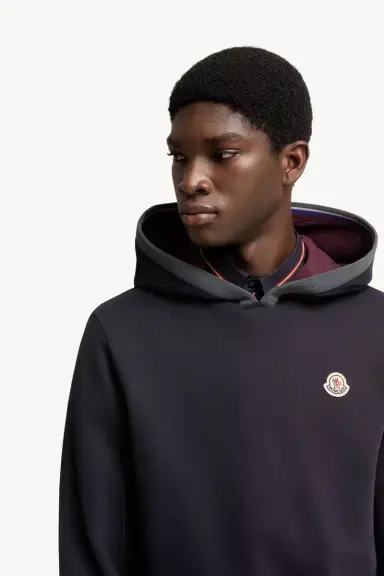 Moncler Brushed Cotton Logo Hoodie | Thumbnail 7 Moncler Brushed Cotton Logo Hoodie | Thumbnail 7