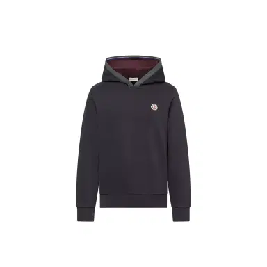 Moncler Brushed Cotton Logo Hoodie | Thumbnail 1 Moncler Brushed Cotton Logo Hoodie | Thumbnail 1