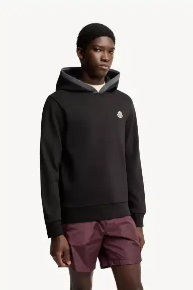 Moncler Brushed Cotton Logo Hoodie | Thumbnail 5 Moncler Brushed Cotton Logo Hoodie | Thumbnail 5
