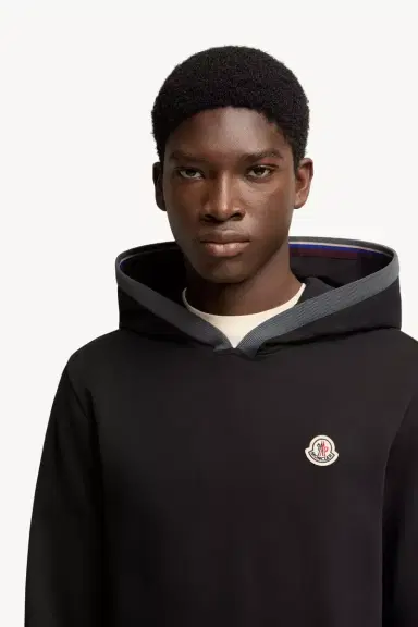 Moncler Brushed Cotton Logo Hoodie | Thumbnail 7 Moncler Brushed Cotton Logo Hoodie | Thumbnail 7