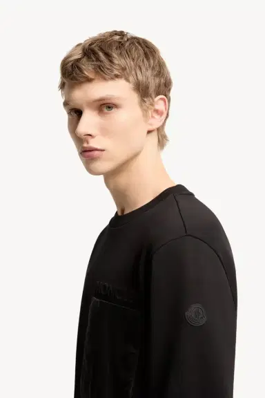 Moncler Cotton Logo Sweatshirt | Thumbnail 4 Moncler Cotton Logo Sweatshirt | Thumbnail 4