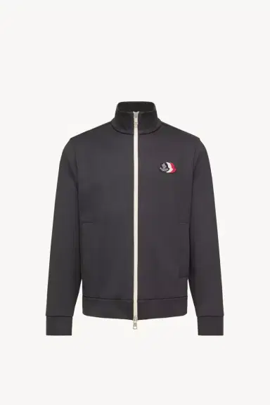 Moncler Tricolor Logo Zip-up Sweatshirt | Thumbnail 2 Moncler Tricolor Logo Zip-up Sweatshirt | Thumbnail 2