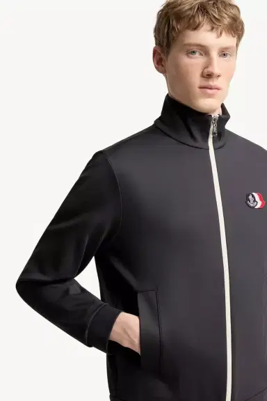 Moncler Tricolor Logo Zip-up Sweatshirt | Thumbnail 7 Moncler Tricolor Logo Zip-up Sweatshirt | Thumbnail 7