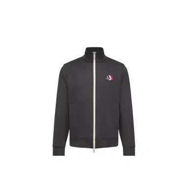 Moncler Tricolor Logo Zip-up Sweatshirt | Thumbnail 1 Moncler Tricolor Logo Zip-up Sweatshirt | Thumbnail 1