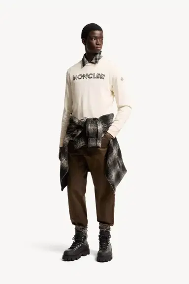 Moncler Logo Cotton Blend Sweatshirt | Thumbnail 3 Moncler Logo Cotton Blend Sweatshirt | Thumbnail 3