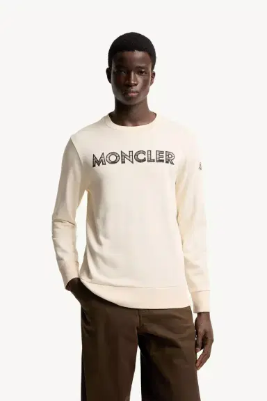 Moncler Logo Cotton Blend Sweatshirt | Thumbnail 5 Moncler Logo Cotton Blend Sweatshirt | Thumbnail 5