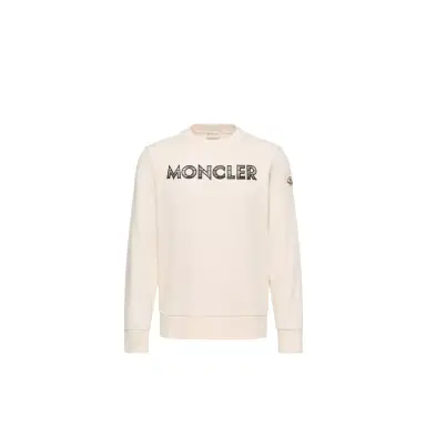 Moncler Logo Cotton Blend Sweatshirt | Thumbnail 1 Moncler Logo Cotton Blend Sweatshirt | Thumbnail 1