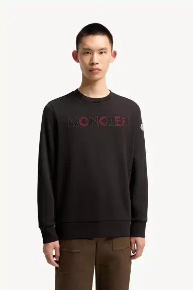 Moncler Logo Cotton Blend Sweatshirt | Thumbnail 5 Moncler Logo Cotton Blend Sweatshirt | Thumbnail 5