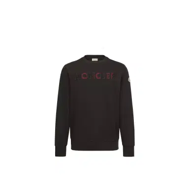 Moncler Logo Cotton Blend Sweatshirt | Thumbnail 1 Moncler Logo Cotton Blend Sweatshirt | Thumbnail 1