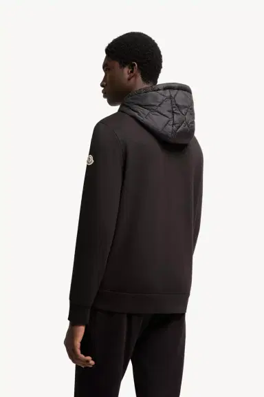 Moncler Diamond Quilted Cotton Blend Zip-up Hoodie | Thumbnail 6 Moncler Diamond Quilted Cotton Blend Zip-up Hoodie | Thumbnail 6