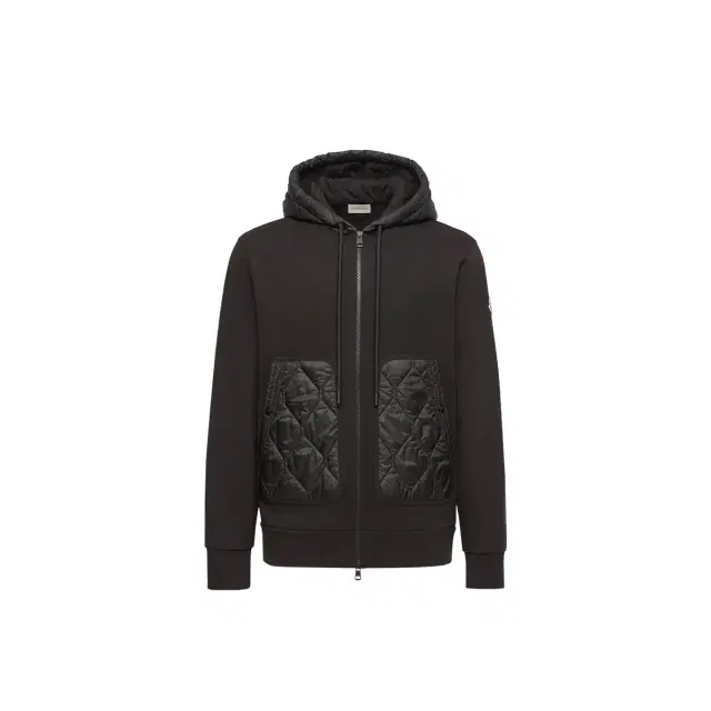 Diamond Quilted Cotton Blend Zip-up Hoodie Diamond Quilted Cotton Blend Zip-up Hoodie