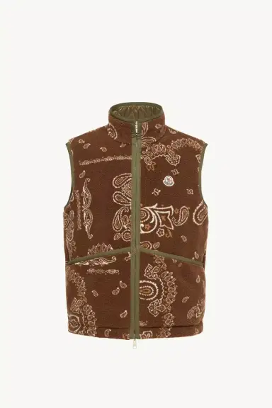 Moncler Reversible Paisley Print Padded Teddy Vest | Thumbnail 2 Moncler Reversible Paisley Print Padded Teddy Vest | Thumbnail 2