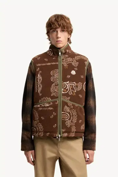 Moncler Reversible Paisley Print Padded Teddy Vest | Thumbnail 5 Moncler Reversible Paisley Print Padded Teddy Vest | Thumbnail 5