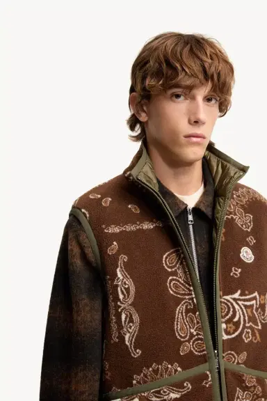 Moncler Reversible Paisley Print Padded Teddy Vest | Thumbnail 8 Moncler Reversible Paisley Print Padded Teddy Vest | Thumbnail 8