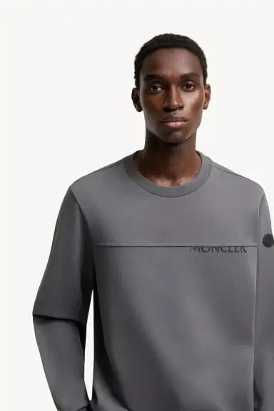 Moncler Logo Cotton Sweatshirt | Thumbnail 7 Moncler Logo Cotton Sweatshirt | Thumbnail 7