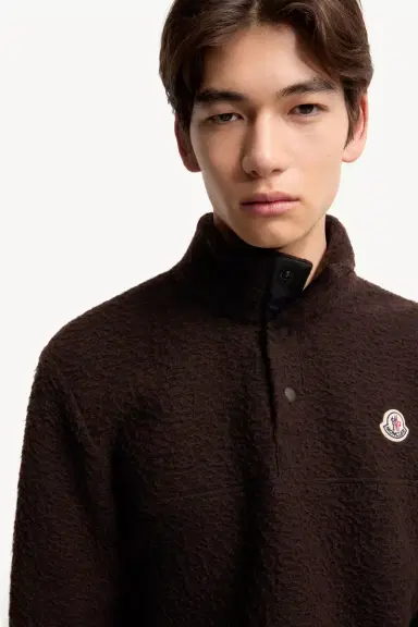 Moncler Logo Knit Sweatshirt | Thumbnail 7 Moncler Logo Knit Sweatshirt | Thumbnail 7