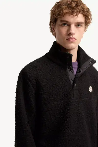 Moncler Logo Knit Sweatshirt | Thumbnail 7 Moncler Logo Knit Sweatshirt | Thumbnail 7