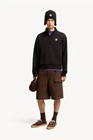 Moncler Logo Cotton Zip-up Sweatshirt | Thumbnail 3 Moncler Logo Cotton Zip-up Sweatshirt | Thumbnail 3