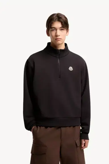 Moncler Logo Cotton Zip-up Sweatshirt | Thumbnail 5 Moncler Logo Cotton Zip-up Sweatshirt | Thumbnail 5