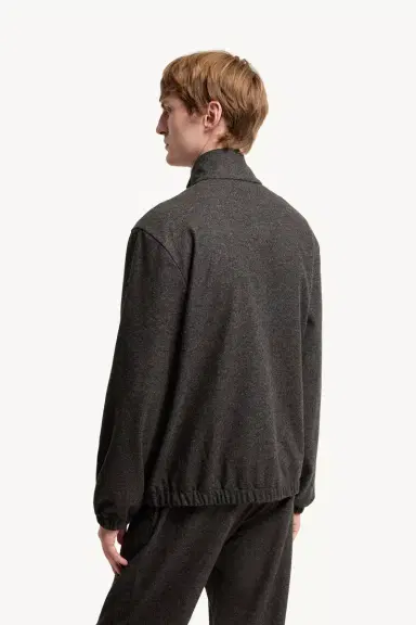 Moncler Leather Logo Zip-up Cardigan | Thumbnail 6 Moncler Leather Logo Zip-up Cardigan | Thumbnail 6