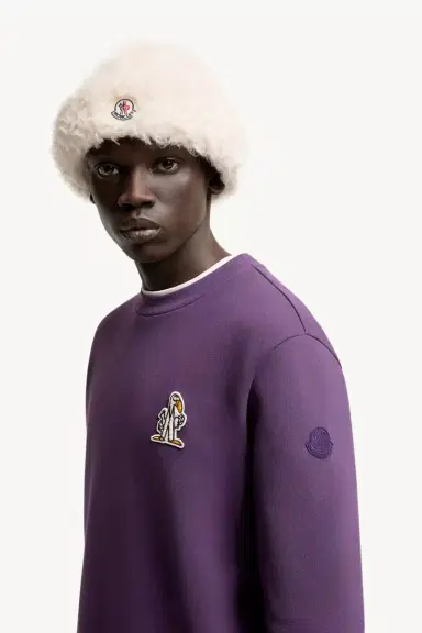 Moncler Monduck Cotton Sweatshirt | Thumbnail 4 Moncler Monduck Cotton Sweatshirt | Thumbnail 4
