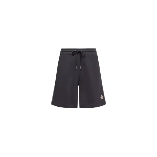 Striped Trim Cotton Fleece Shorts Striped Trim Cotton Fleece Shorts