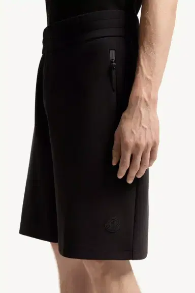 Moncler Interlock Cotton Blend Shorts | Thumbnail 4 Moncler Interlock Cotton Blend Shorts | Thumbnail 4